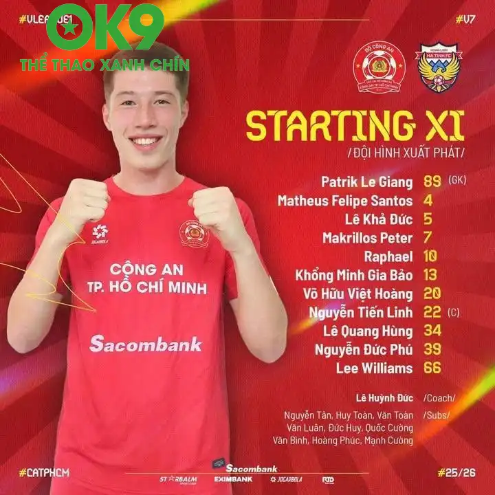 Lee Williams chính thức ra mắt tại V-League. Ảnh: CLB Lee Williams chính thức ra mắt tại V-League. Ảnh: CLB